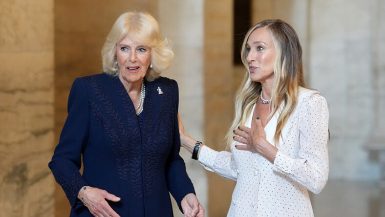 Sarah Jessica Parker and Queen Camilla at New York Public Library