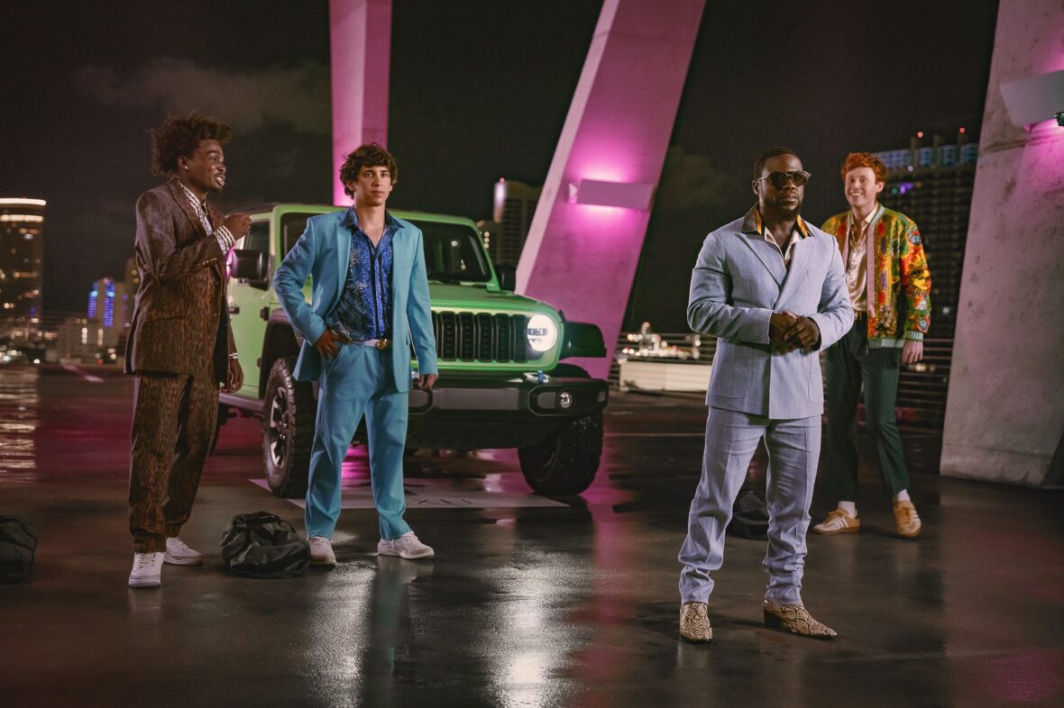 Kevin Hart, Marcello Hernandez, Mason Gooding, Ben Marshall, and Kam Patterson in "72 Hours" still