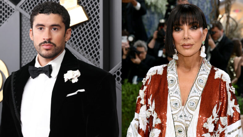 Bad Bunny Kris Jenner stock image