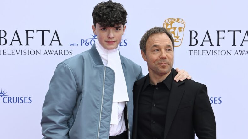 Owen Cooper and Stephen Graham attend the BAFTA Television Awards 2026