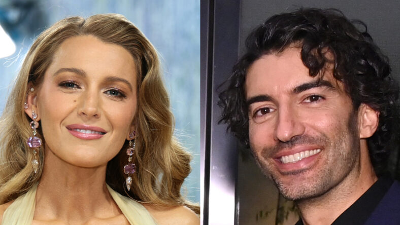 Blake Lively & Justin Baldoni stock image
