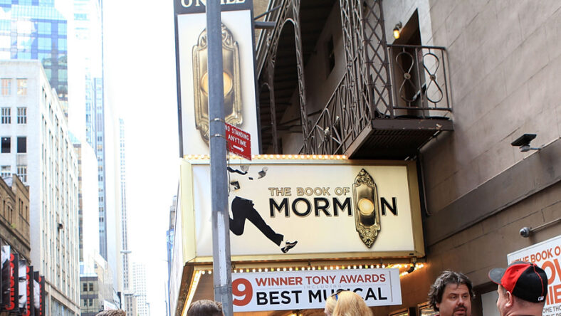 Book of Mormon theater stock image