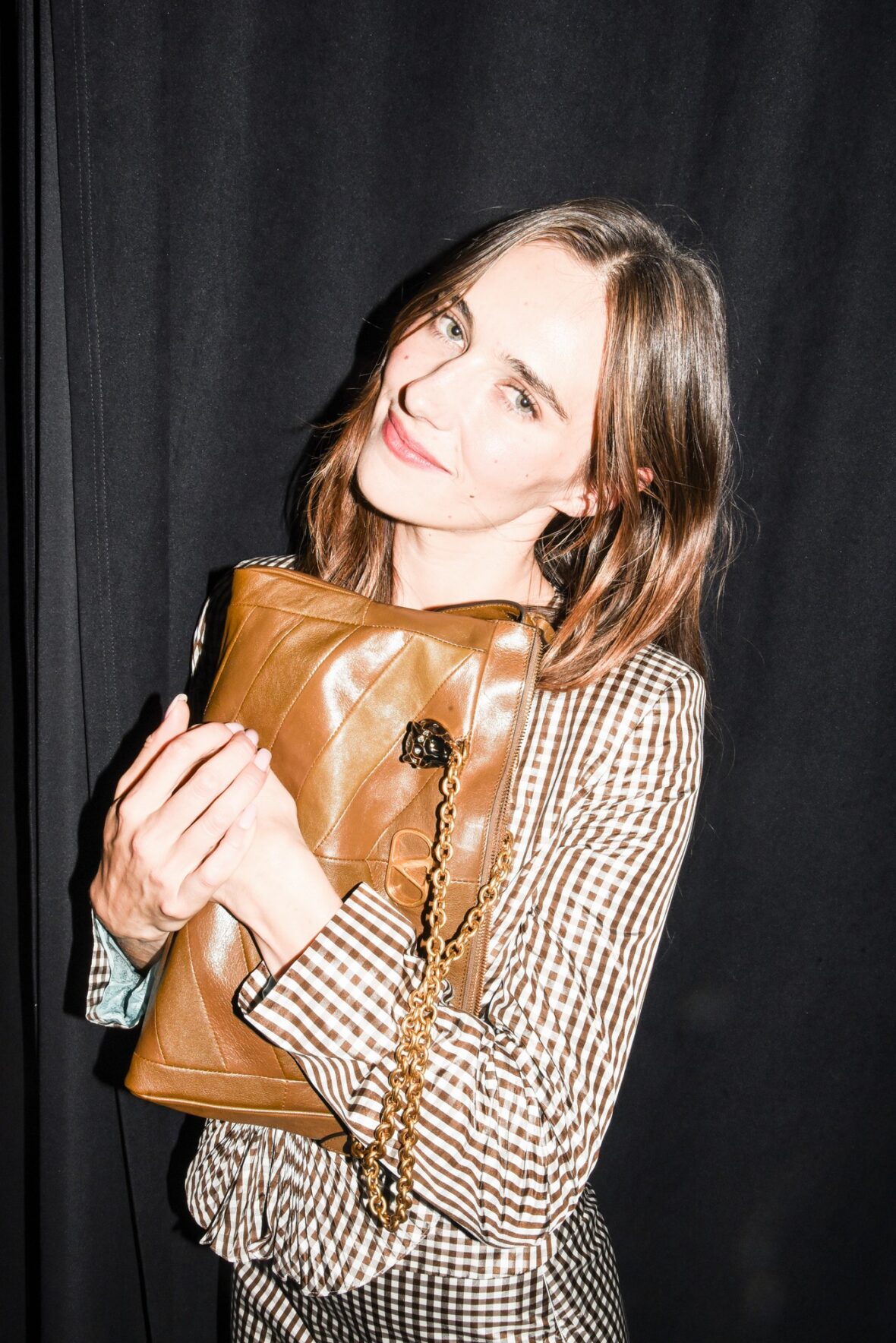 Devon Lee Carlson na festa Valentino com Alessandro Michele