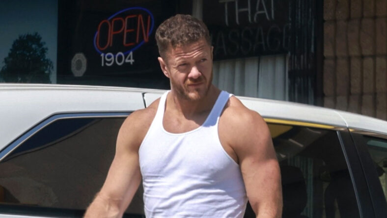 Dan Reynolds at tanning session