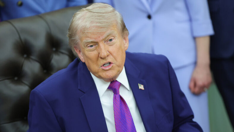 Donald Trump speaking in May 2026
