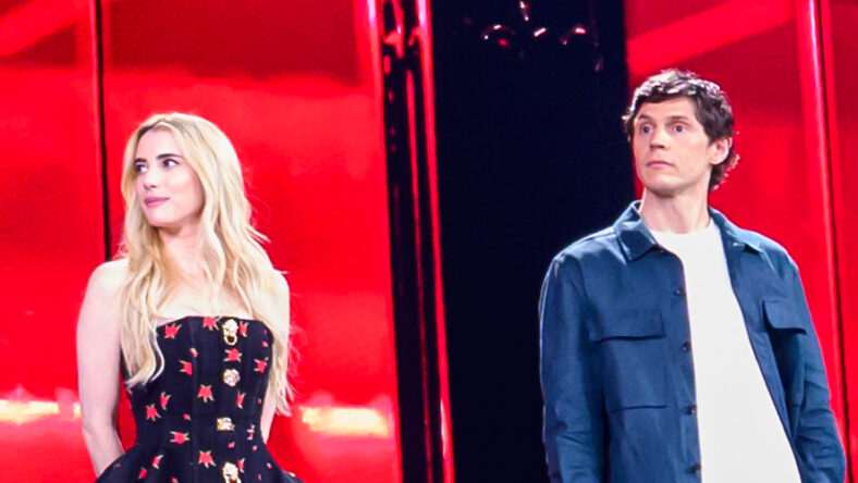 Evan Peters & Emma Roberts reunite