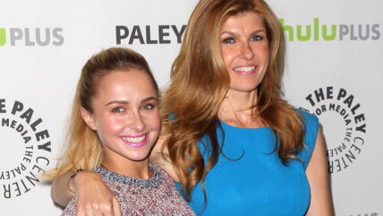 Hayden Panettiere and Connie Britton pose on red carpet at PaleyFest event
