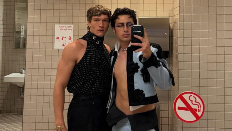 Hudson Williams and Connor Storrie selfie at Met Gala