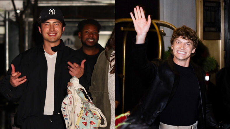 images of Connor Storrie & Hudson Williams out separately in NYC