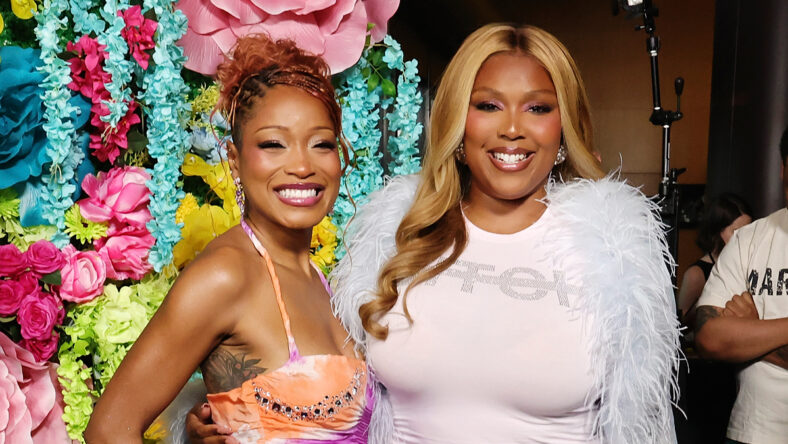Keke Palmer & Lizzo at I Love Boosters premiere