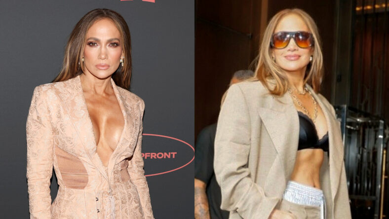 Jennifer Lopez promoting Office Romance at Netflix Upfront