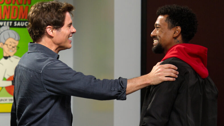 James Marsden and Anthony Norman in "Jury Duty" season 2