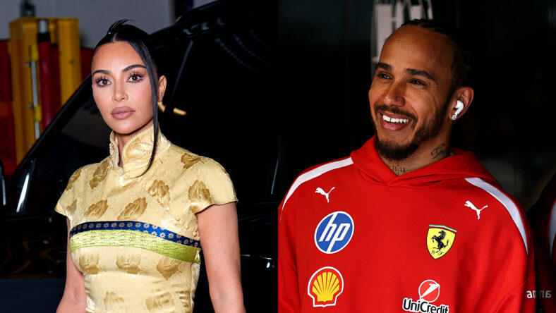 Kim Kardashian and Lewis Hamilton