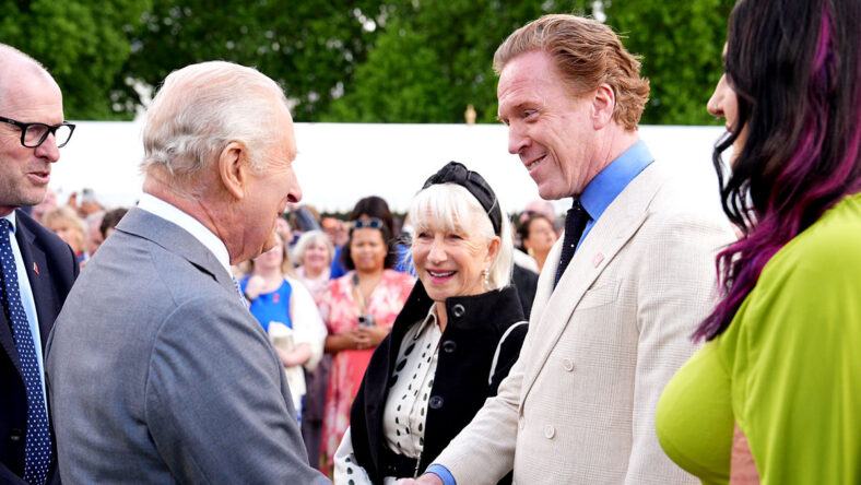 King Charles at Garden Party with celebrities