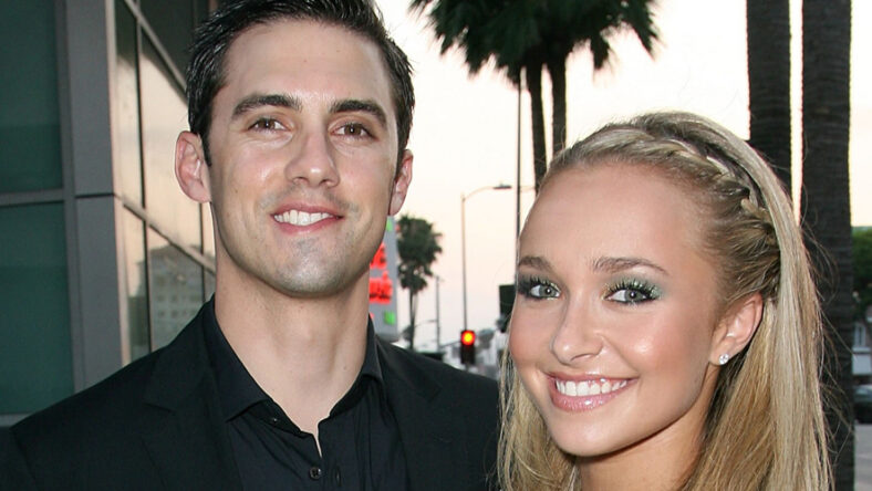 Milo Ventimiglia and Hayden Panettiere stock photo