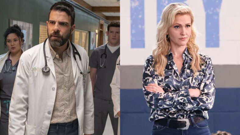 Zachary Quinto in "Brilliant Minds" / Jenn Lyon in "Stumble"