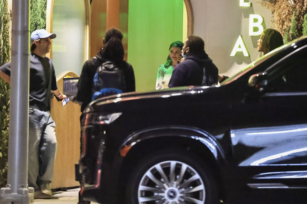 Olivia Jade, Victoria Justice, and David Dobrik at Alba Restaurant in LA