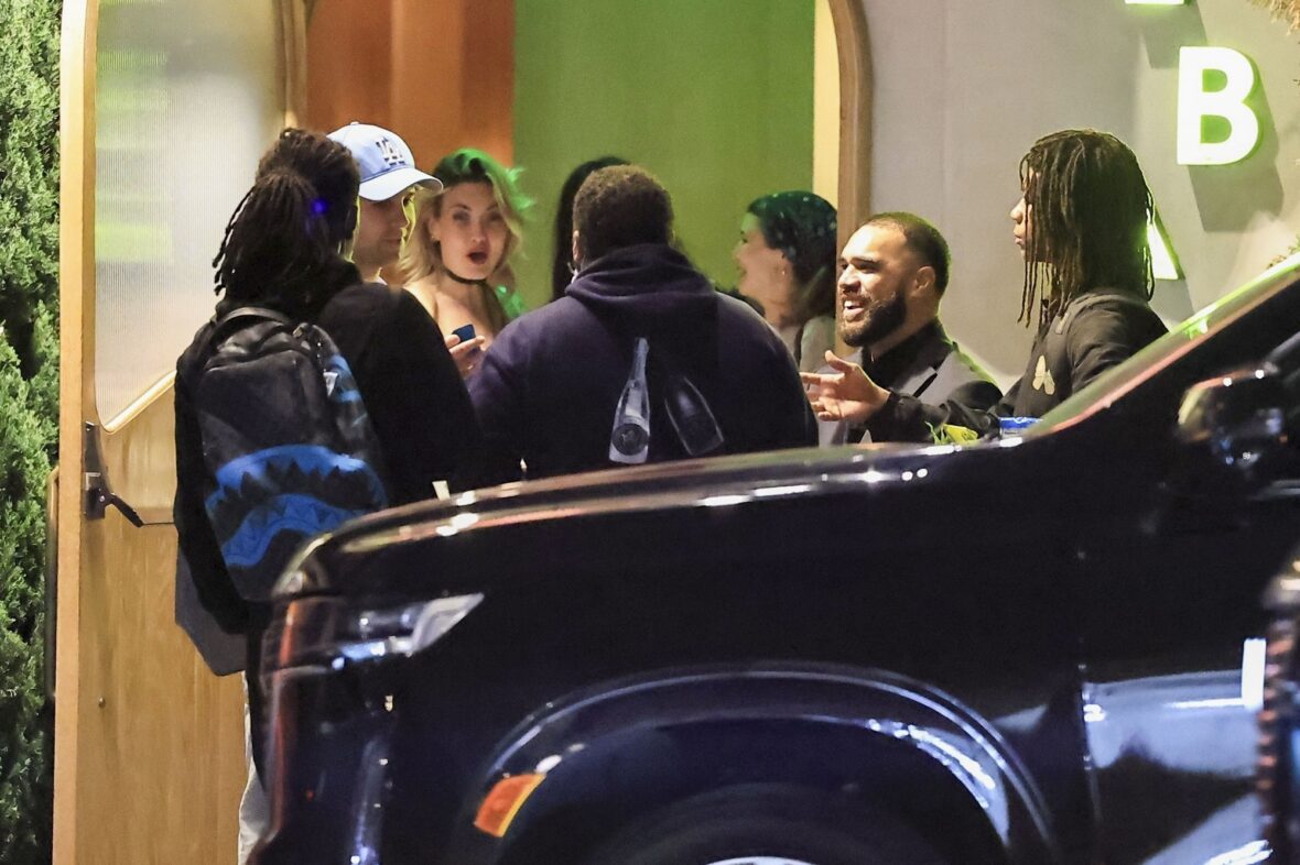 Olivia Jade, Victoria Justice, and David Dobrik at Alba Restaurant in LA