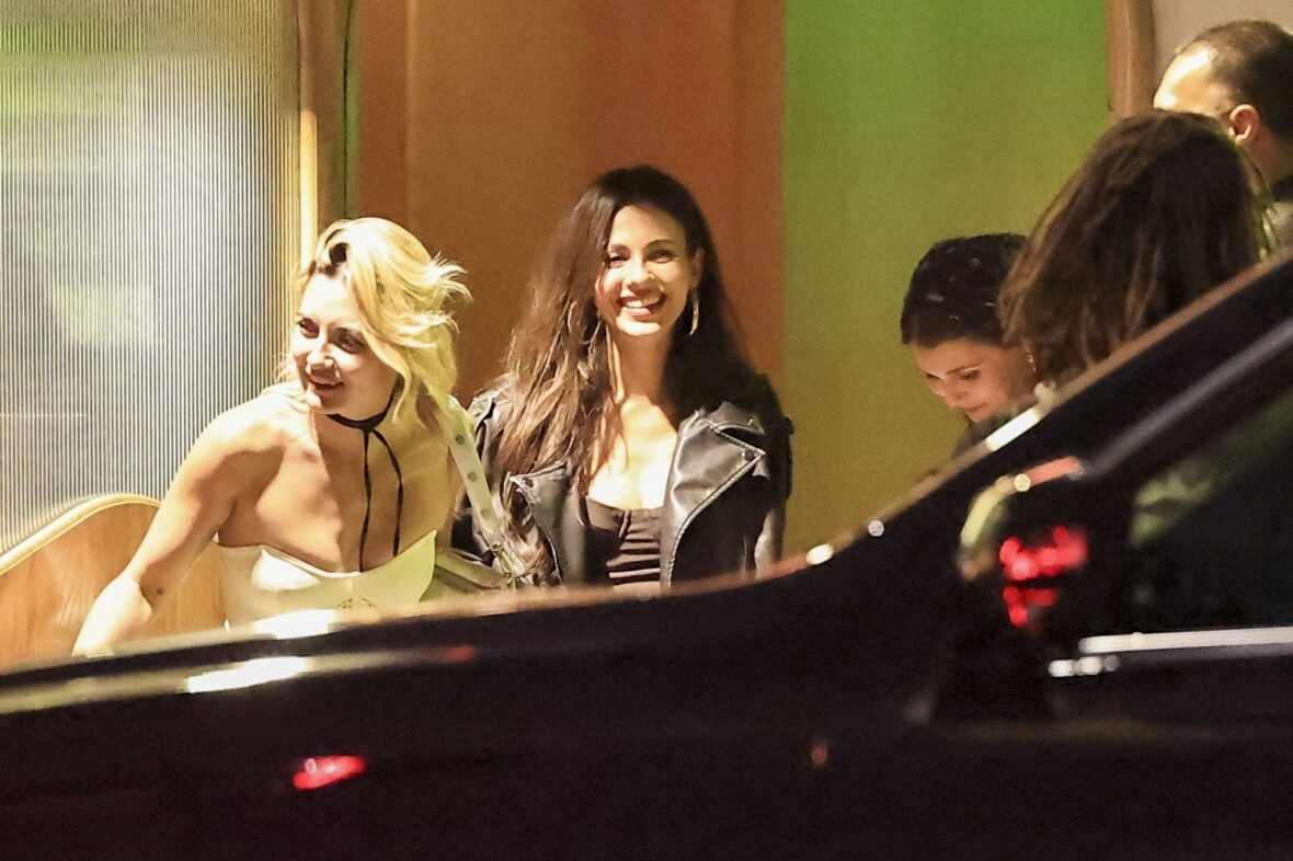 Olivia Jade, Victoria Justice, and David Dobrik at Alba Restaurant in LA