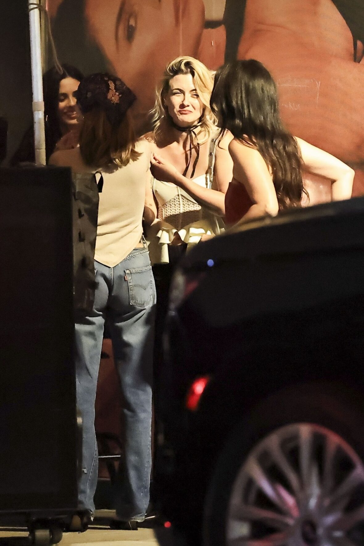 Olivia Jade, Victoria Justice, and David Dobrik at Alba Restaurant in LA