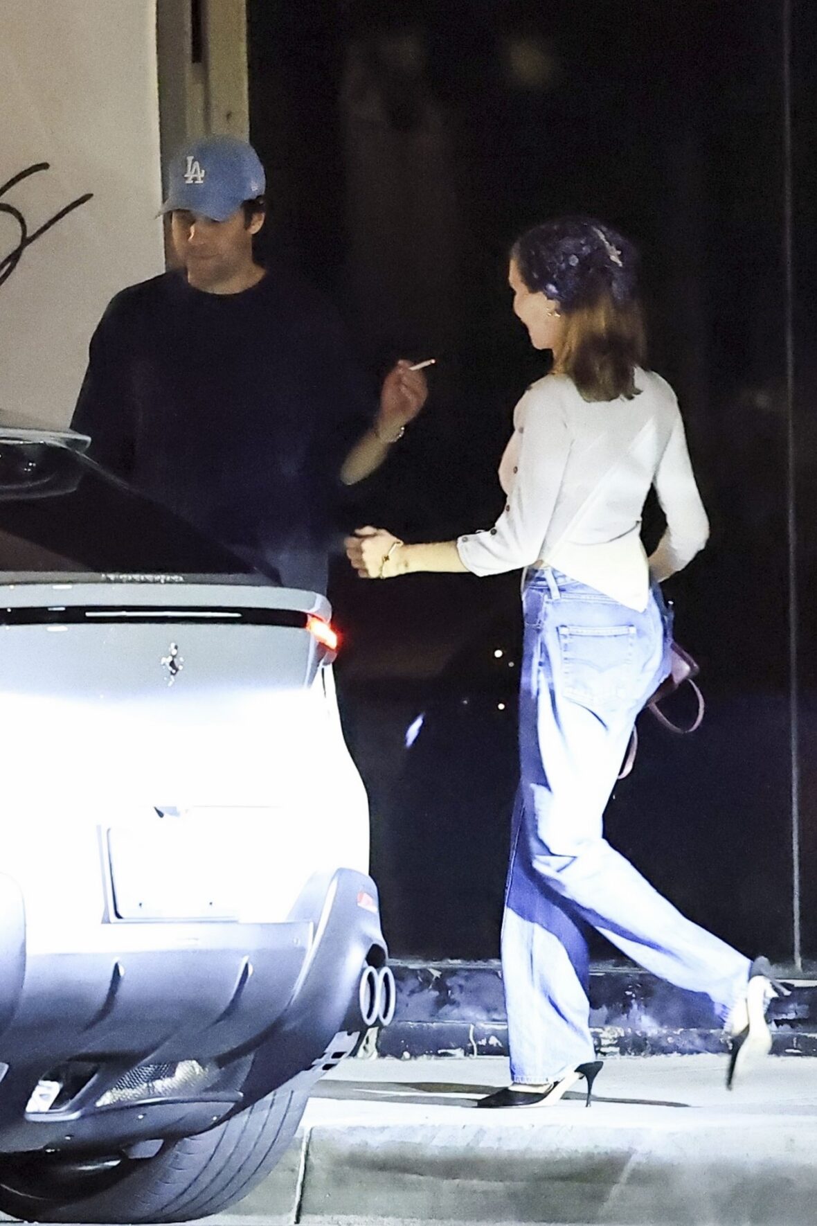 Olivia Jade, Victoria Justice, and David Dobrik at Alba Restaurant in LA