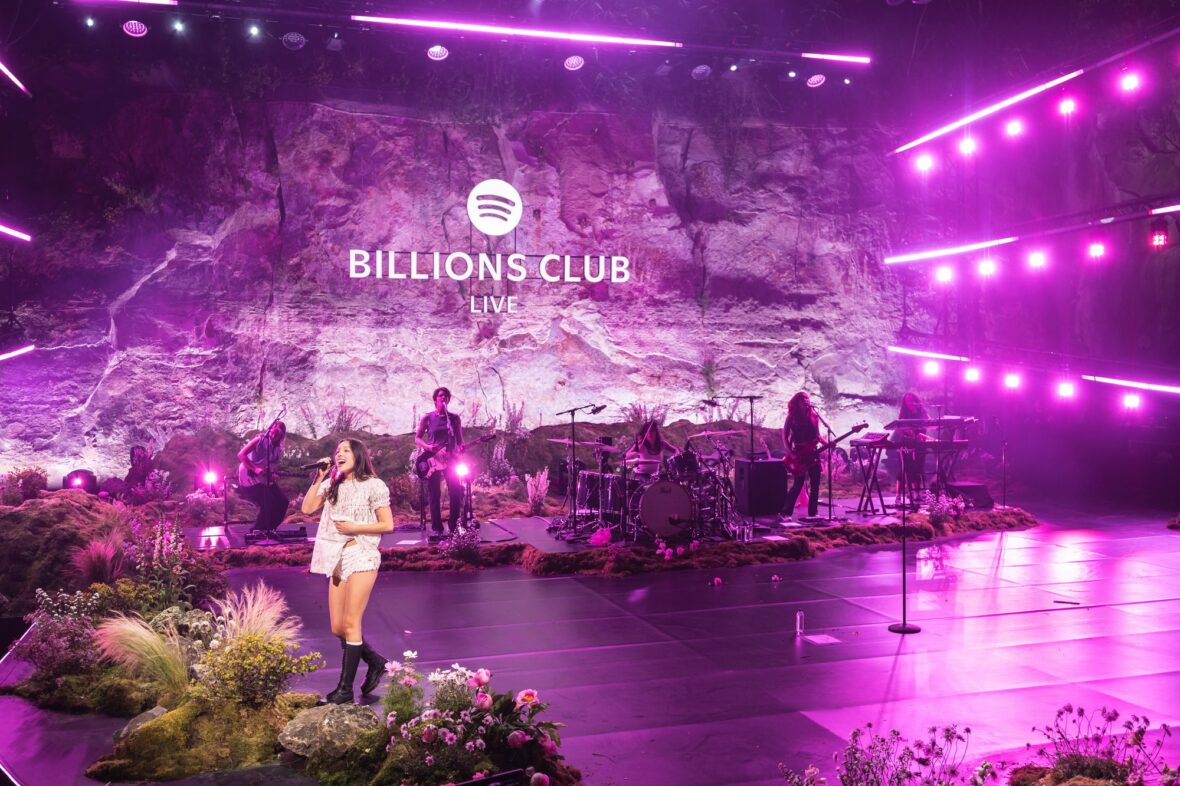 Olivia Rodrigo performs in Barcelona for Spotify Billions Club