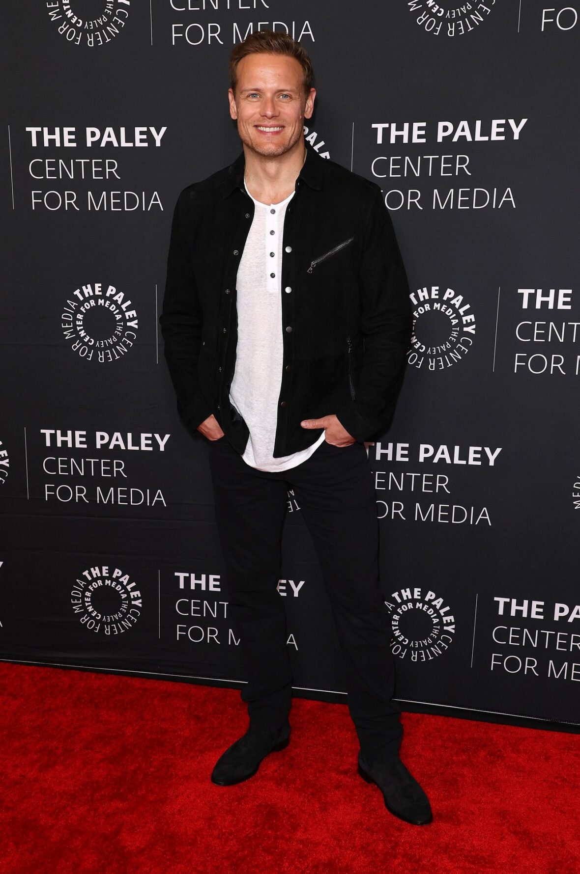 Sam Heughan at PaleyLive event for OUTLANDER