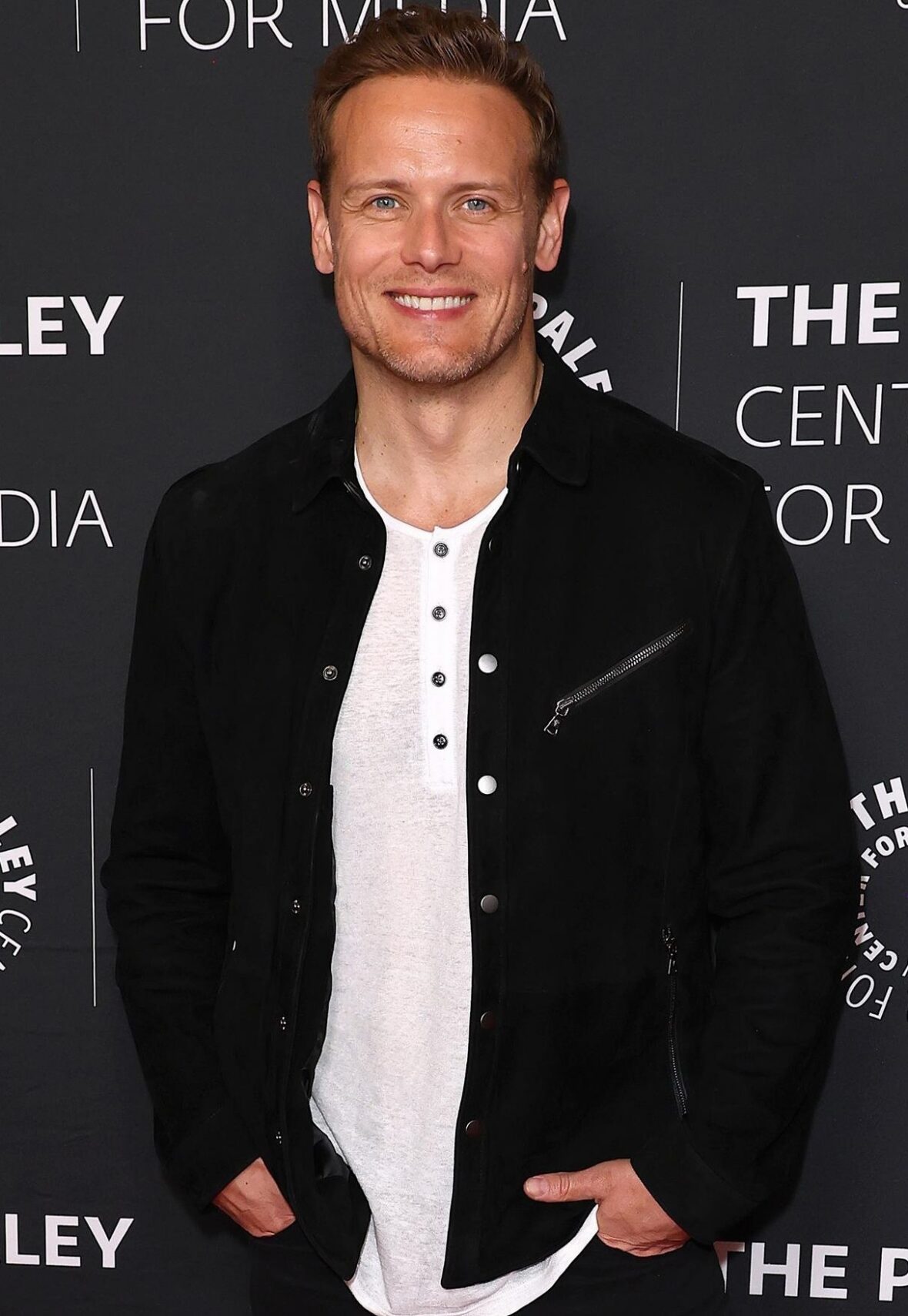 Sam Heughan at PaleyLive event for OUTLANDER