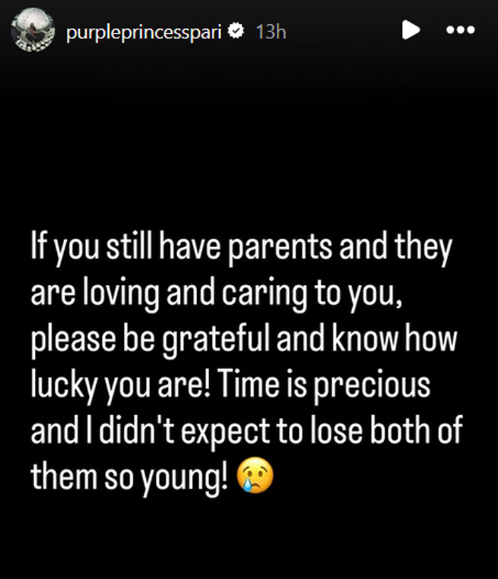Pari Kim Instagram Story 