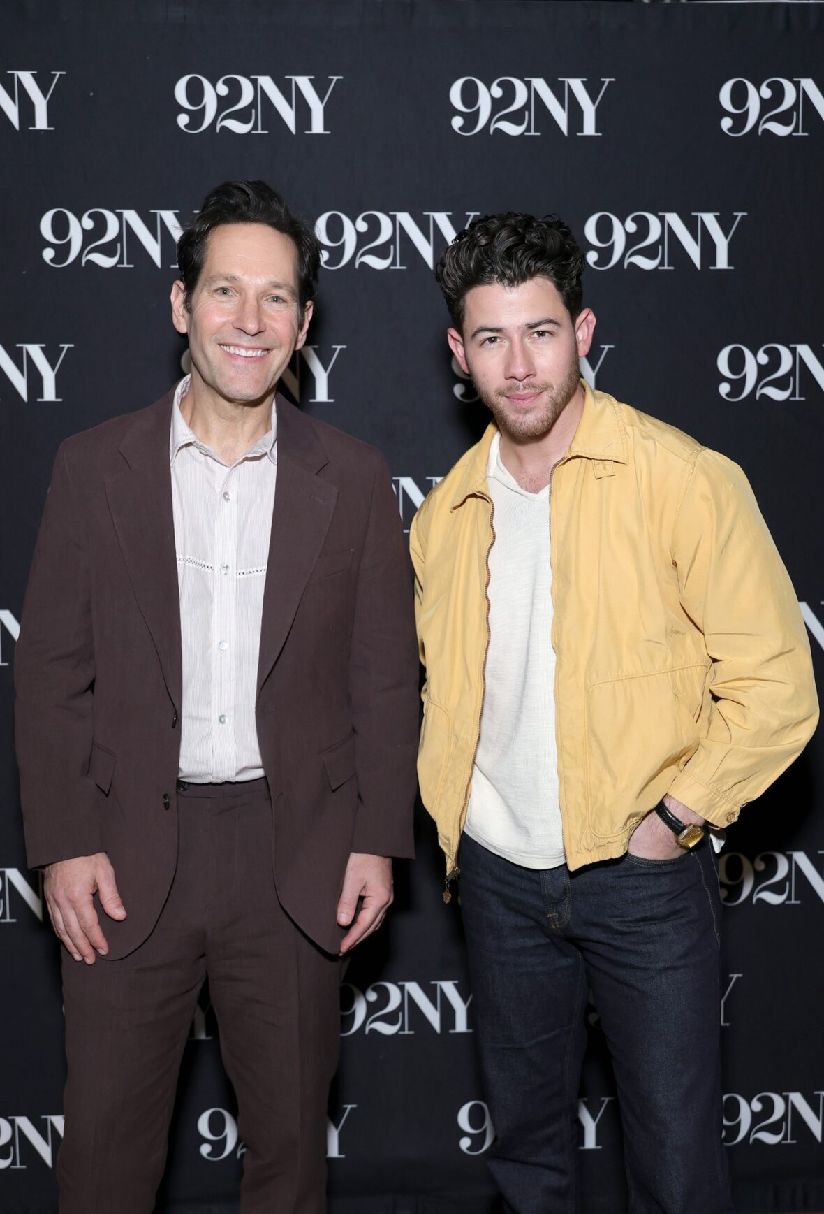 Paul Rudd and Nick Jonas attend an In Conversation event with Josh Horowitz