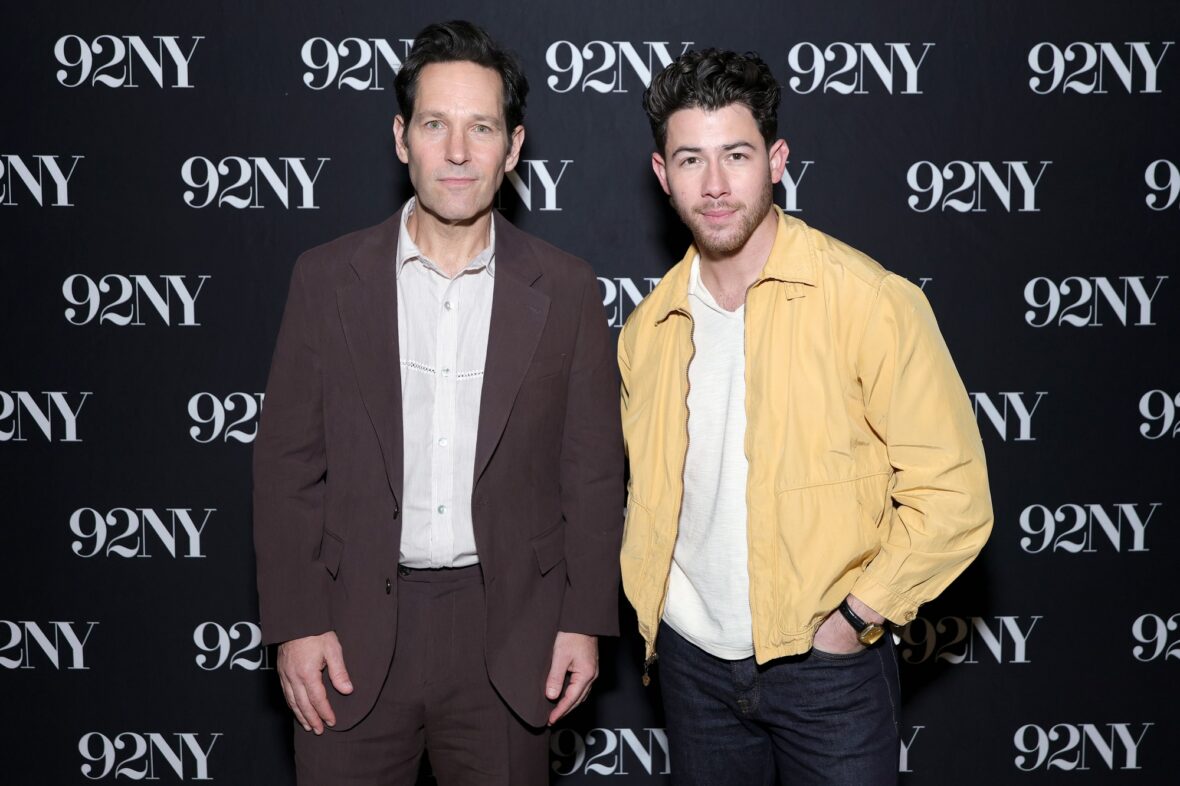 Paul Rudd and Nick Jonas attend an In Conversation event with Josh Horowitz