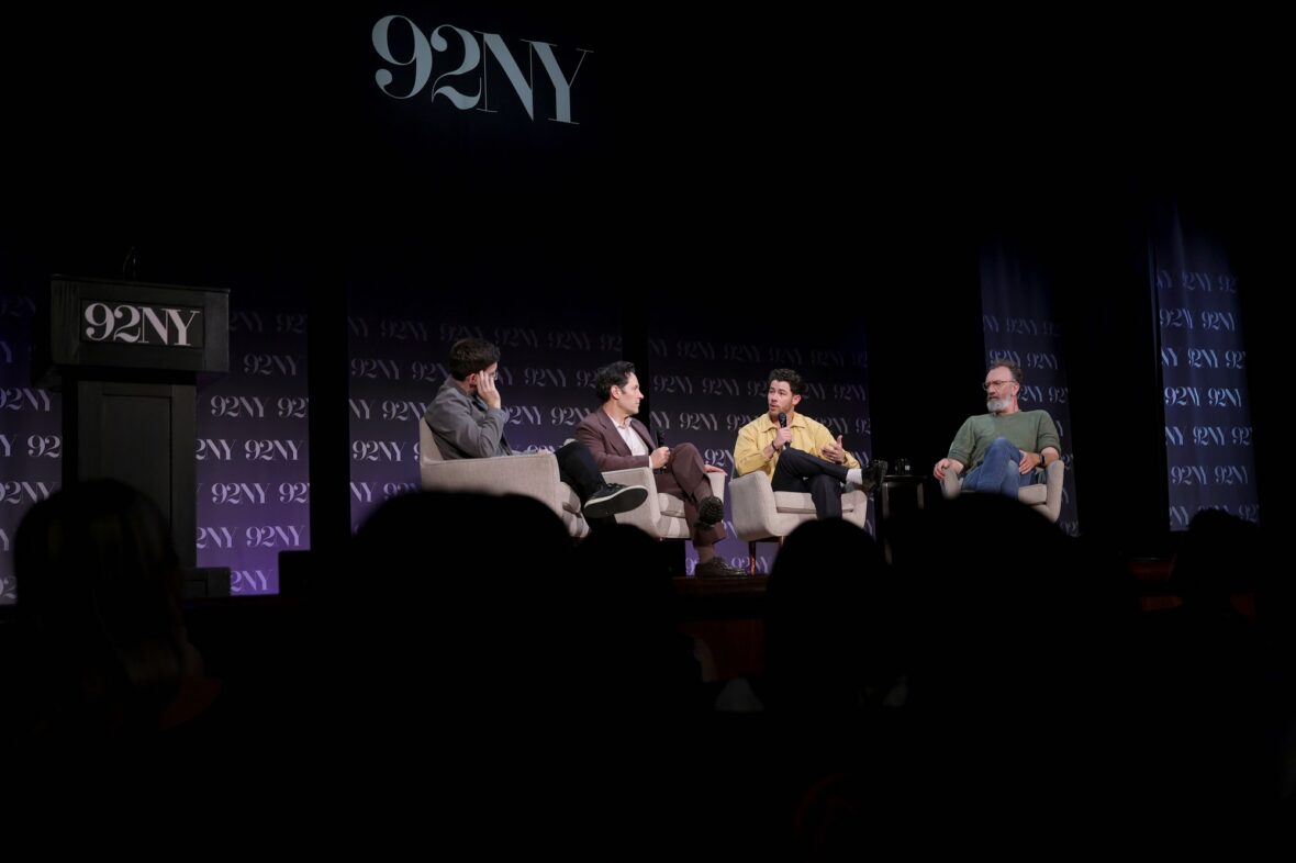 Paul Rudd and Nick Jonas attend an In Conversation event with Josh Horowitz