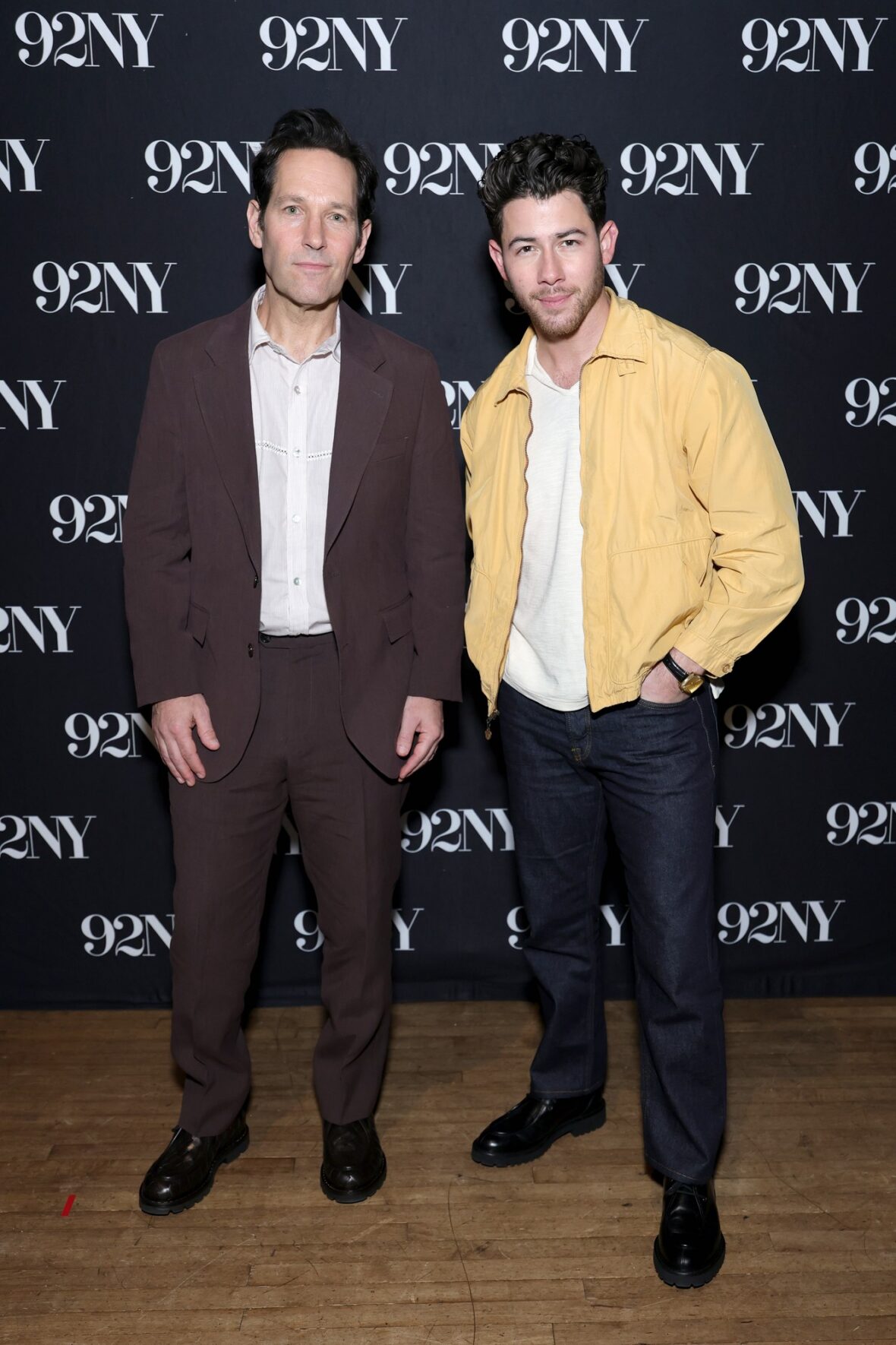 Paul Rudd and Nick Jonas attend an In Conversation event with Josh Horowitz