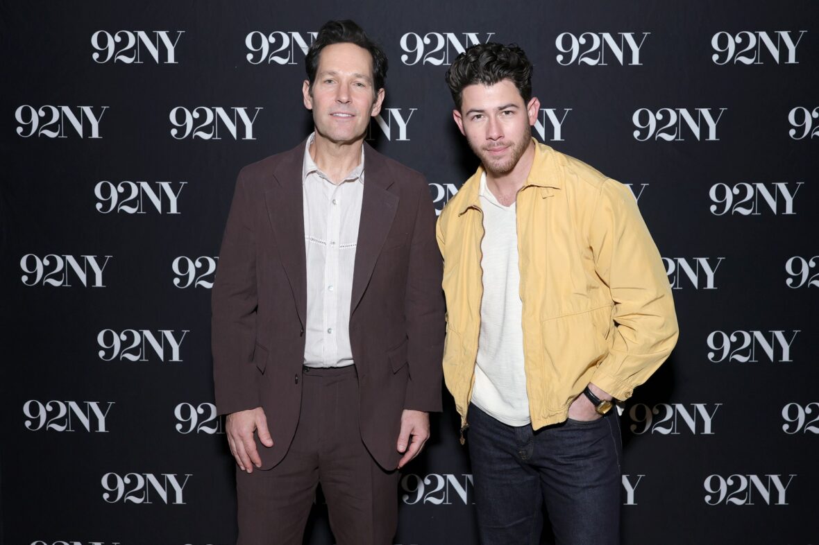 Paul Rudd and Nick Jonas attend an In Conversation event with Josh Horowitz