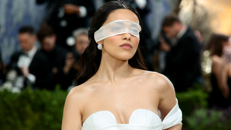 Rachel Zegler arrives for the Met Gala