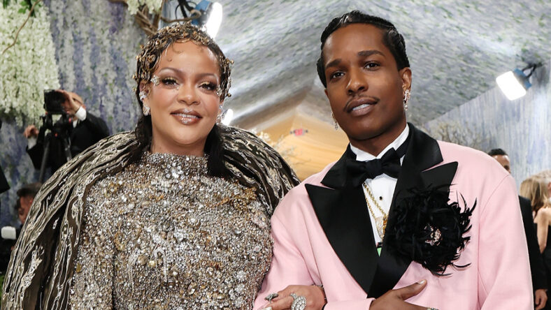 Rihanna and ASAP Rocky arrive at Met Gala