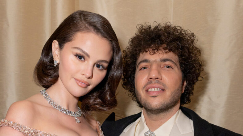 Selena Gomez & Benny Blanco stock photo