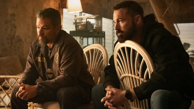 Matt Damon and Ben Affleck in a still from "The Rip"
