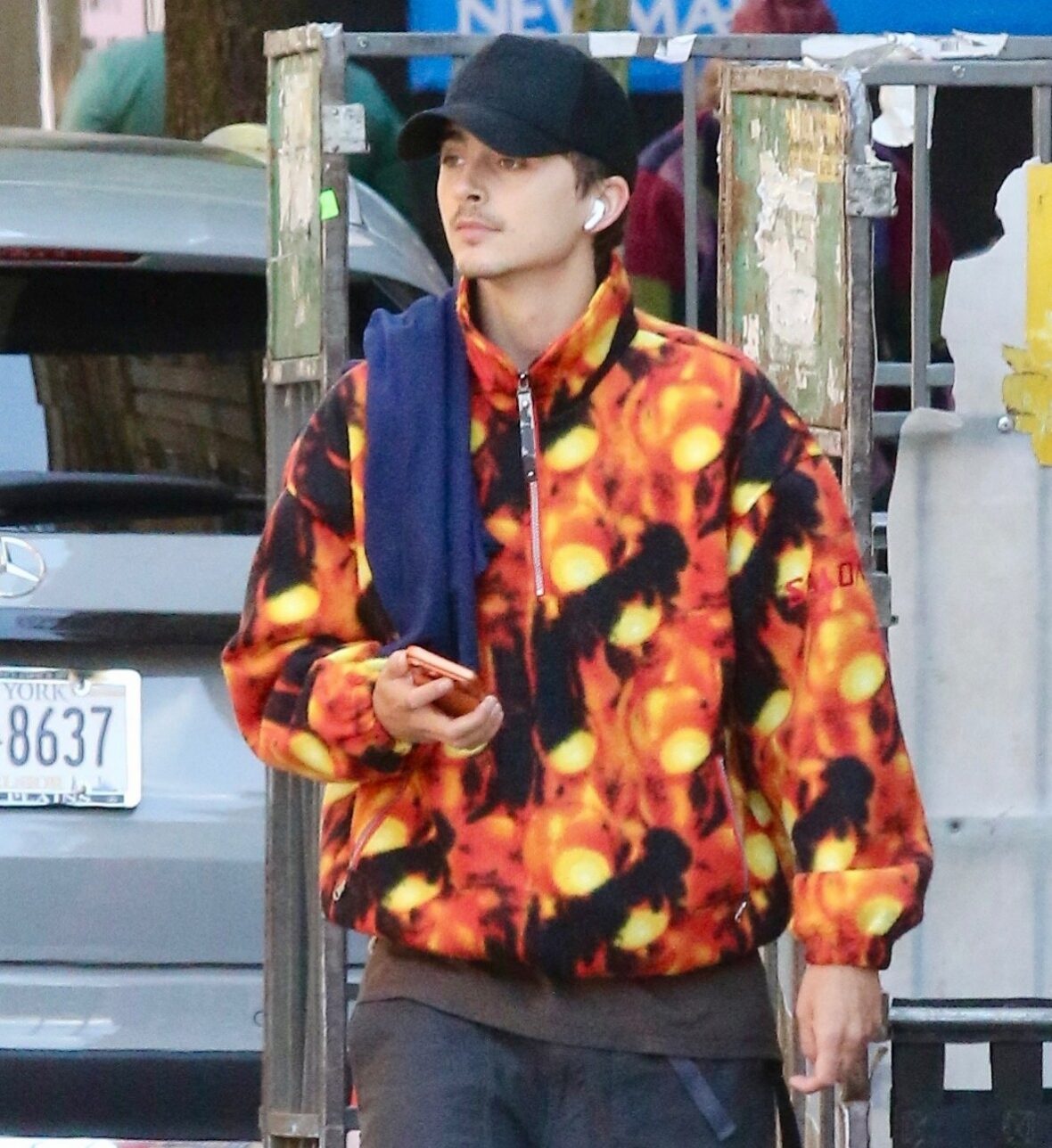 Timothee Chalamet bike ride in nyc