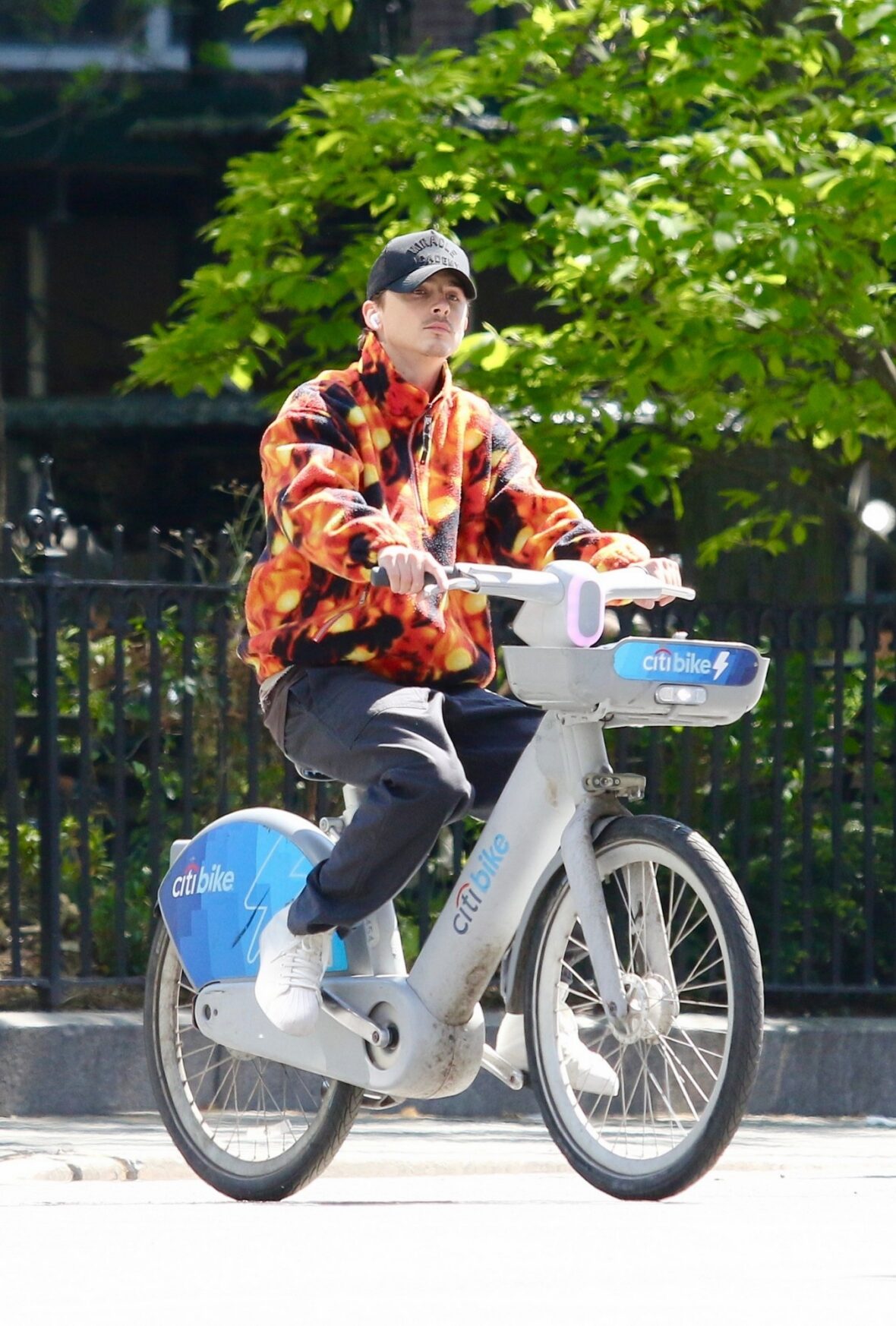 Timothee Chalamet bike ride in nyc