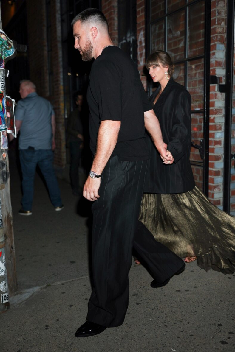 Taylor Swift and Travis Kelce leaving an event in Brooklyn NY on May 16, 2026