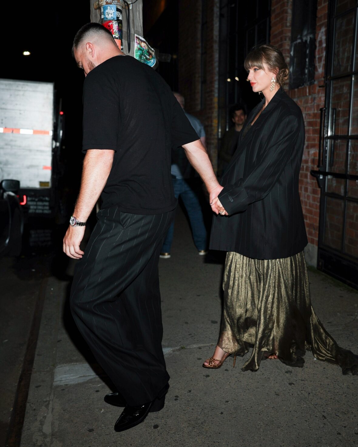 Taylor Swift and Travis Kelce leaving an event in Brooklyn NY on May 16, 2026