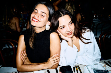 Sara Sampaio & Georgie Flores at BurBur's Anniversary Dinner