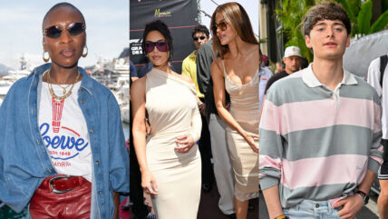 Cynthia Erivo / Kim Kardashian and Khloe Kardashian / Noah Schnapp all attending the 2026 F1 Monaco Grand Prix