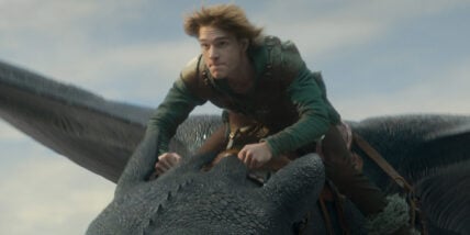 Still of Mason Thames in live-action How to Train Your Dragon