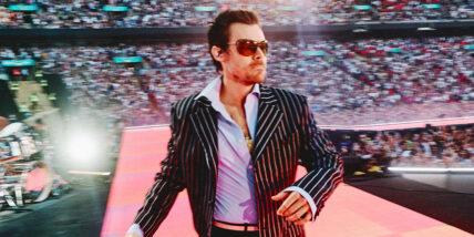 Harry Styles performs in london