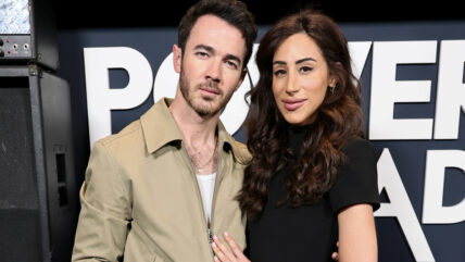 Kevin Jonas and Danielle Jonas attend "Power Ballad" screening
