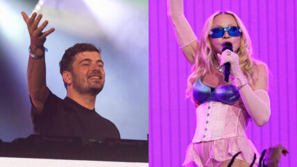 Martin Garrix Madonna performing