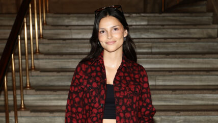 Inde Navarrette at the Marc Jacobs fashion show in New York