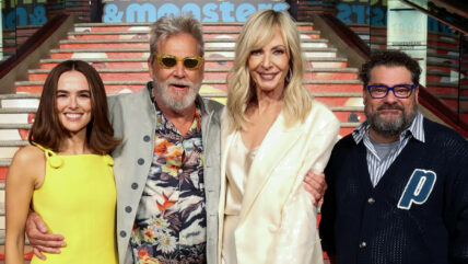 Zoey Deutch, Jeff Bridges, Allison Janney and Bobby Moynihan at Minions & Monsters premiere
